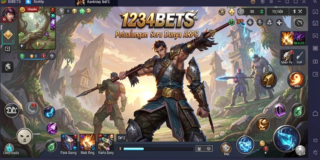 Tangkapan layar yang menampilkan gameplay seru dan pertarungan epik di 1234BETS.