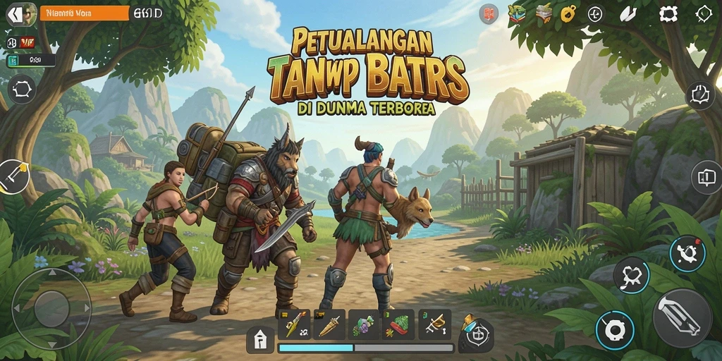 Gameplay 66D menampilkan petualangan seru di dunia terbuka yang luas.