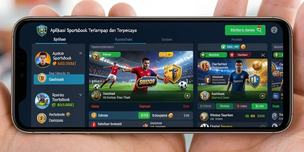 Tampilan gameplay Sportsbook yang menarik dan interaktif di 8055.