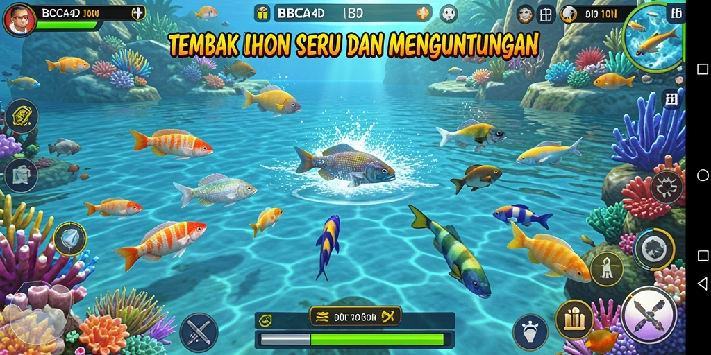 Tampilan menarik dari gameplay Tembak Ikan BBCA4D