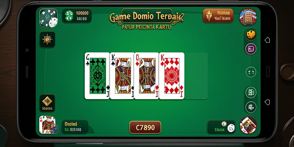 Screenshot gameplay <strong>C7890</strong> menampilkan aksi seru permainan Domino.