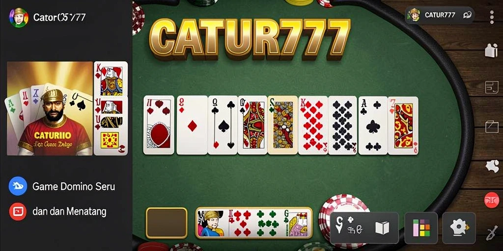 Tampilan menawan gameplay Domino di CATUR777.
