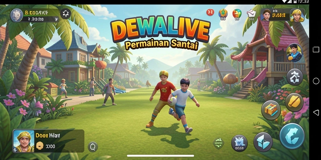 Tangkapan layar DEWALIVE menampilkan permainan yang seru dan interaktif.