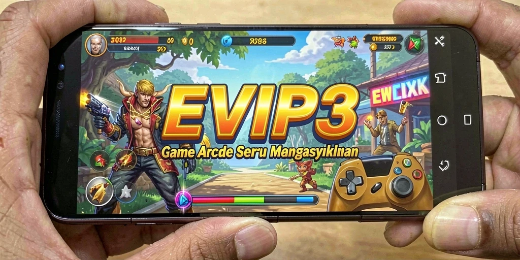 Gameplay seru dan menantang dari EVIP3 dalam suasana Arcade.