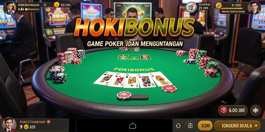Gameplay seru HOKIBONUS dengan Poker yang menegangkan.