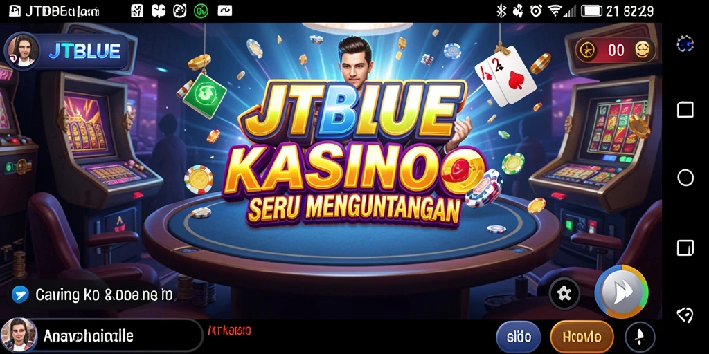 Screenshot JTBLUE menampilkan gameplay Kasino yang menarik dan interaktif.