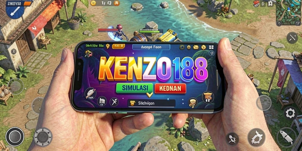 Tampilan gameplay seru di KENZO188 dengan berbagai aktivitas kehidupan.