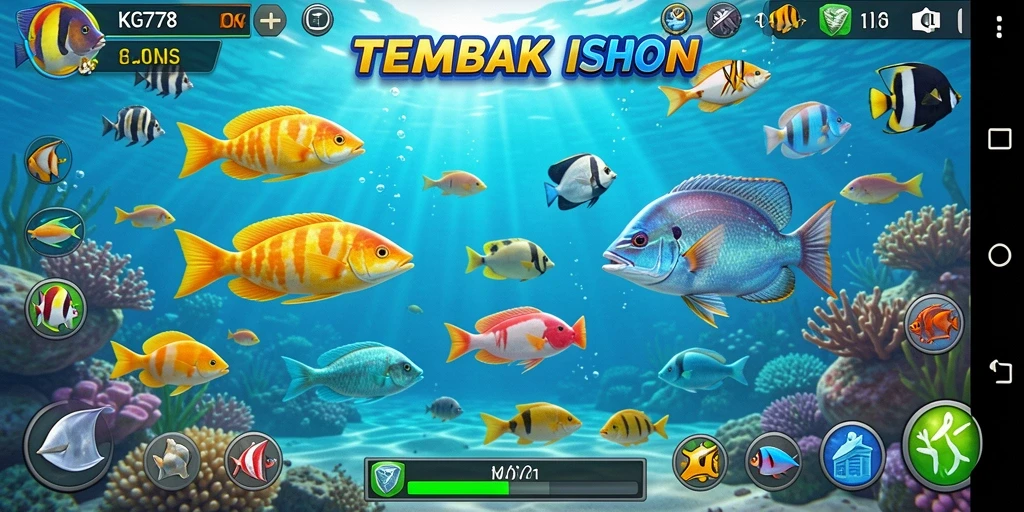 Tampilan gameplay menarik dari game Tembak Ikan KG778.