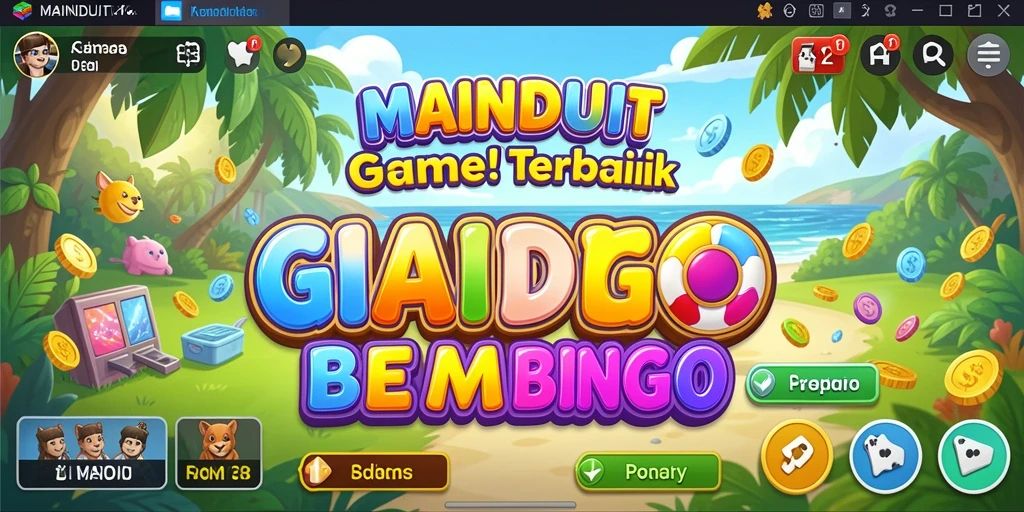 Tampilan gameplay Bingo yang seru dan interaktif di MAINDUIT.
