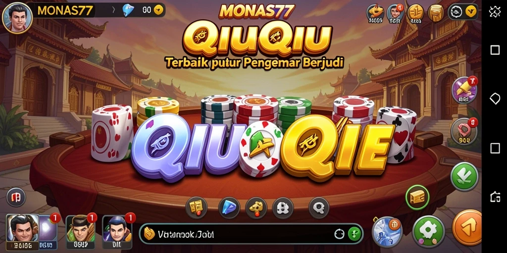 Tampilan gameplay QiuQiu yang seru dan menantang.