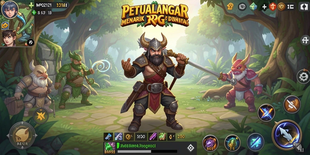 Tampilan menarik dari gameplay <strong>MPO2121</strong> yang penuh aksi RPG.