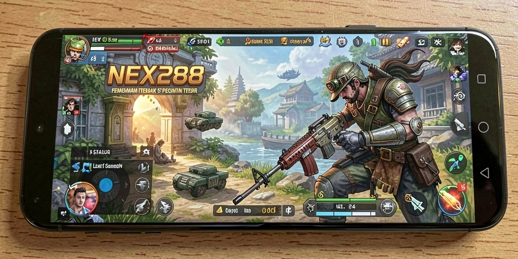 Tampilan gameplay NEX288 yang menampilkan strategi dan pertempuran yang menarik.