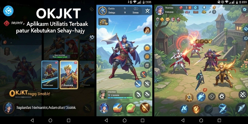 Tampilan utama OKJKT dengan fitur utilitas yang memudahkan pengguna.