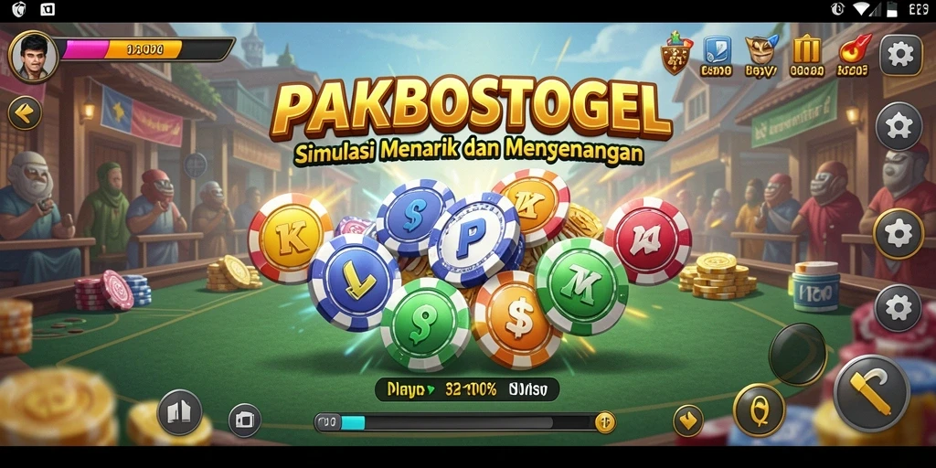 Screenshot gameplay PAKBOSTOGEL menunjukkan momen simulasi yang mendalam dan interaktif.