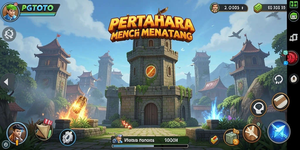 Gameplay PGTOTO menampilkan aksi menara bertahan yang mendebarkan.