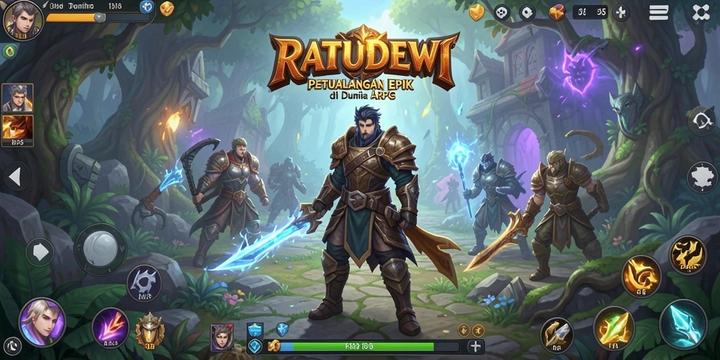 Tampilan dinamis dari pertempuran ARPG di RATUDEWI.