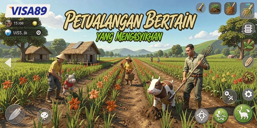 Tampilan gameplay yang menarik dalam game Farming VISA89.
